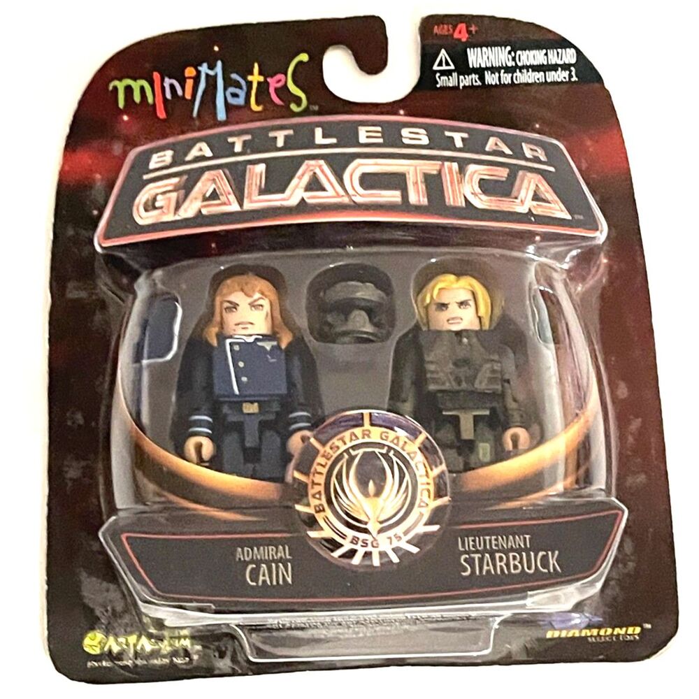 Minimates Battlestar Galactica Figures Cain & Starbuck Diamond Select Toys NEW